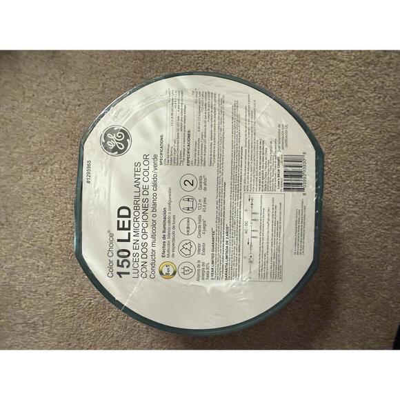 Brand New GE Dual Color Microbright Christmas Lights - White or Multicolor - Picture 2 of 3